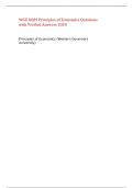 WGU D089 Principles of Economics Questions with Verified Answers 2024&comma;100&percnt; CORRECT