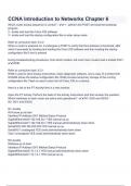 CCNA Introduction to Networks Chapter 6 Questions &Exam &lpar;elaborations&rpar; answers 100&percnt; satisfaction guarantee