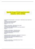    Top 200 Drugs PTCB Questions And Answers 100&percnt; Verified&period;
