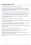 Business Ethics 6-10 Questions &Exam &lpar;elaborations&rpar; answers 100&percnt; satisfaction guarantee