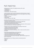 Psych&period; Chapter 5 Quiz &lpar;1&rpar;