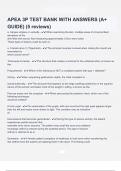 APEA 3P TEST BANK WITH ANSWERS &lpar;A&plus; GUIDE&rpar; &lpar;5 star reviews&rpar;