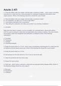 Adults 2 ATI  Questions &Exam &lpar;elaborations&rpar; answers 100&percnt; satisfaction guarantee