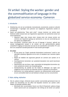 Samenvatting Styling the worker- gender and the commodification of language in the globalized service economy (Cameron)