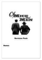 Of Mice and Men Revision Booklet