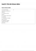 NACE 1 PN-RN ACTUAL EXAM LATEST 20234 ACTUAL EXAM 105 QUESTIONS AND CORRECT DETAILED ANSWERS WITH RATIONALES &lpar;VERIFIED ANSWERS&rpar; 