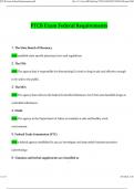 PTCB Exam Federal Requirements 2024 Questions & Answers 100&percnt; Verified Correct Answers 2024  2025