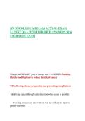  RN ONCOLOGY A RELIAS Exam With VERIFIED Questions And Answers 
