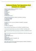 Balanced Body Test Questions And Answers A&plus; Graded