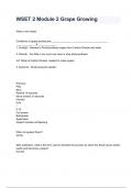 WSET 2 Module 2 Grape Growing Exam 2024&sol;2025 Questions With Completed & Verified Solutions&period;