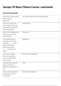SEMPER FIT BASIC FITNESS COURSE -MARINENET EXAM LATEST 2024 ACTUAL EXAM QUESTIONS AND CORRECT DETAILED ANSWERS &lpar;VERIFIED ANSWERS&rpar; 