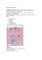 Cystic Fibrosis Notes