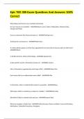 Epic TED 300 Exam Questions And Answers 100&percnt; Correct