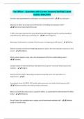 Fire Officer I -Questions with Correct Answers&sol;Verified&sol; Latest Update 2024&sol;2025