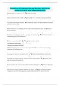 Foundations of Professional Nursing-Questions with Correct Answers&sol; Verified&sol; latest Update &lpar;2024&sol;2025&rpar;