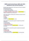SERV safe Alcohol Exam 2025 with 340&plus;  Questions and Correct Answers