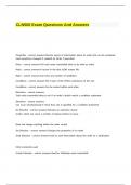 CLN500 Exam Questions And Answers&period;