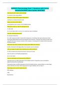 NUR2474 Pharmacology Exam 2 -Questions with Correct Answers&sol;Verified&sol; Latest Update 2024&sol;2025