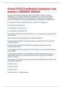 Oracle FCCS Certification Questions and answers &vert; NEWEST 2024&sol;25