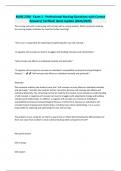 NURS 2700 - Exam 1 - Professional Nursing-Questions with Correct Answers&sol; Verified&sol; latest Update &lpar;2024&sol;2025&rpar;