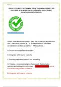 ORACLE FCCS CERTIFICATION EXAM 2024 ACTUAL EXAM COMPLETE 200  QUESTIONS WITH DETAILED VERIFIED ANSWERS &lpar;100&percnt; CORRECT  ANSWERS&rpar; ALREADY GRADED A&plus;