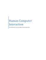 Human Computer Interaction (HCI) - Huiswerkopdrachten (Week 1,2,3,4,6,7)