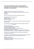  TEST BANK FOR PRIMARY CARE ART AND SCIENCE OF ADVANCED PRACTICE NURSING-AN INTERPROFESSIONAL APPROACH 6TH EDITION 2024