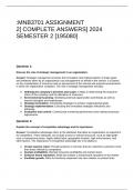 MNB3701 ASSIGNMENT 2&lbrack; COMPLETE ANSWERS&rsqb; 2024 SEMESTER 2 &lbrack;195080&rsqb;