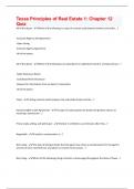 Texas Principles of Real Estate 1 questions with verified answers graded A&plus;&comma; bundles with good package deals