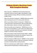 NUR384 EXAM 3 BluePrint Guide With Complete Solution