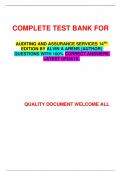 COMPLETE TEST BANK FOR     AUDITING AND ASSURANCE SERVICES 14TH EDITION BY ALVIN A ARENS &lpar;AUTHOR&rpar; QUESTIONS WITH 100&percnt; CORRECT ANSWERS LATEST UPDATE&period;