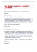 NNP QUESTIONS WITH CORRECT ANSWERS