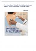 Test Bank -Bates&rsquo; Guide To Physical Examination and History Taking 13th Edition &lpar;AUTHOR&colon; Bickley