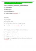 CNA Final Exam-Practice Test 100questions and answers Guaranteed Success latest 2024 GRADED A&plus; Best Exam For Nursing
