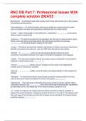 RNC-NIC - OB All Exam Package deal