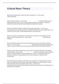 Critical Race Theory Practice Question Guide With 100&percnt; Verified Answer&period;