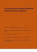 RCE pt3 Prep Exam Questions With Well Elaborated Answers Graded A&plus;&period;