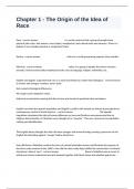 Chapter 1 - The Origin of the Idea of Race Comprehensive Test Prep Actual Questions And Answers&period;