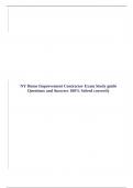 NY Home Improvement Contractor Exam Study guide Questions and Answers 100&percnt; Solved correctly