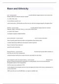 Race and Ethnicity Actual Full Exam Questions With Correct Answers Success Guaranteed&period;