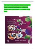 TEST BANK For Critical Thinking&comma; Clinical Reasoning&comma; and Clinical Judgment A Practical Approach 7th Edition by Rosalinda Alfaro-LeFevre&comma; Verified Chapters 1 - 7&comma; Complete Newest Version
