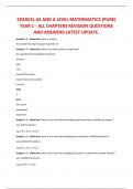 EDEXCEL AS AND A LEVEL MATHEMATICS &lpar;PURE&rpar; YEAR 1 - ALL CHAPTERS REVISION QUESTIONS AND ANSWERS LATEST UPDATE&period;