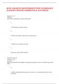 SCIN 130&sol;SCIN130 INTRODUCTION TO BIOLOGY  &lpar;LATEST UPDATE&rpar; COMPLETE & ACCURATE
