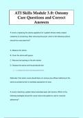 ATI Skills Module 3&period;0&colon; Ostomy  Care Questions and Correct  Answers