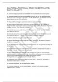 CALIFORNIA POST EXAM STUDY GUIDE&lpar;PELLETB&rpar;&period; PART 1 &lpar;CLARITY&rpar;