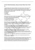 FTCE PROFESSIONAL EDUCATION PRACTICE TEST &num;1