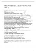 FTCE PROFESSIONAL EDUCATION PRACTICE TEST &num;2