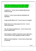 CJE 4014 Midterm Exam With 100&percnt; Correct And Verified Answers 2024