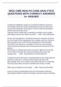 WGU C985 QUESTIONS WITH CORRECT ANSWERS A&plus; GRADED  &vert;PACKAGE DEAL&excl;&excl;&excl;
