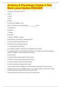 Anatomy & Physiology Chapter 2 Test  Bank Latest Update 2024&sol;2025